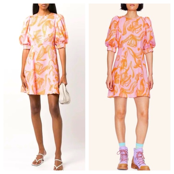 STINE GOYA Dresses & Skirts - Stine Goya Celina Stroke Sequin Ini Dress Floral Print L